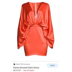 NWT Saks Fame and Partners Orange Dress 2